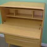 custom made in birch, finished in Wheat Desk/Chest in Wheat