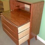 Desk/chest made out of Bubinga with the drawer boxes made using Curly Maple