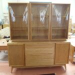 Triple crown china on credenza redone Natural