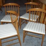 set of 4 danish chairs