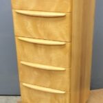 Custom three drawer file cabinet in Natural Birch