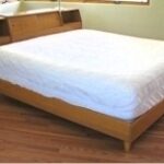 resize pic Side rails and footboard kit on vintage King utility headboard