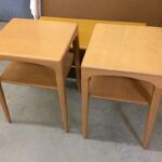 pair lamp tables redone Champagne