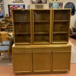 Triple bubble china on buffet in excellent original Wheat. $2850