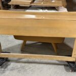 Full size cabinet utility headboard in original Platinum. Very good condition with metal frames. $850 sold