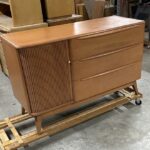 Tambour buffet in Champagne $950 as is. $1550 refinished
