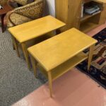 these are 28 x 16 x 21 refinished Wheat $900 for the pair