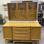 Triple China on 1543 credenza redone wheat $4250 sold